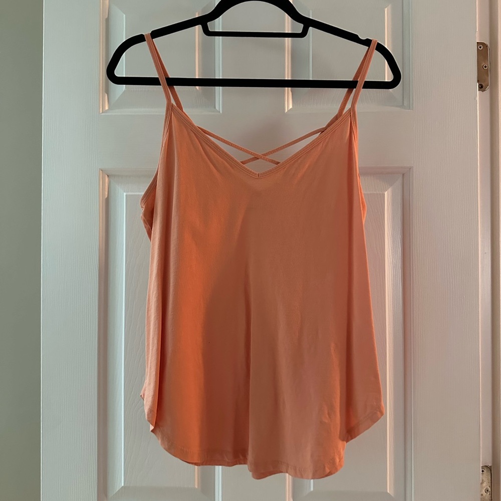 Abercrombie & Fitch Orange Asymmetrical Camisole